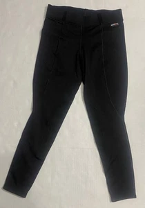 KERRITS Ladies M Breeches Fleece Lined Leggings Riding Pants Equestrian Black - Picture 1 of 6