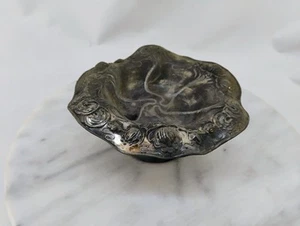 Antique Nouveau? Silver Plate Victorian Style Pedestal Bowl Tray - Picture 1 of 11