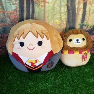 Squishmallow Kellytoy Plüsch Harry Potter 10 Zoll Hermine Granger & Löwe Set - Bild 1 von 8