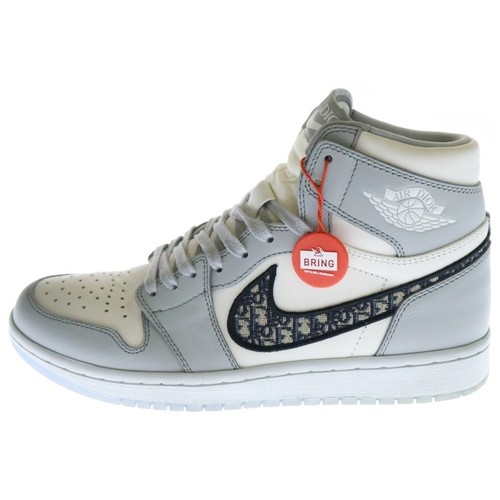 DIOR X JORDAN NIKE XDIOR AIR JORDAN 1 HIGH OG CN8607 002 DIOR SNEAKERS ALTE BIANCHE Usate 8f9