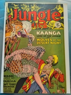 JUNGLE COMICS #121  FICTION HOUSE JAN. 1950 9.2  GGA, Bondage, Tabu WAMBI Simba - Image 1 of 4