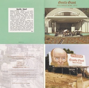 Gentle Giant "Hollywood Bowl 1972" Live! Digital Remastered! Digipack! Neue CD! - Bild 1 von 3