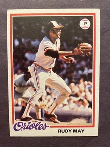 1978 Topps #262 Rudy May Baltimore Orioles - Picture 1 of 2