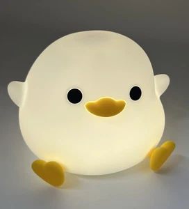 Neu Dodo Duck Nachtlicht LED – USB Aufladbar – Kinderlampe – Silikon – Warmweiß - Bild 1 von 8