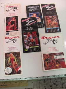 Vintage Snap-On Tools stick on Pin Up Girls Calendars 1988 to 1991 - Picture 1 of 7