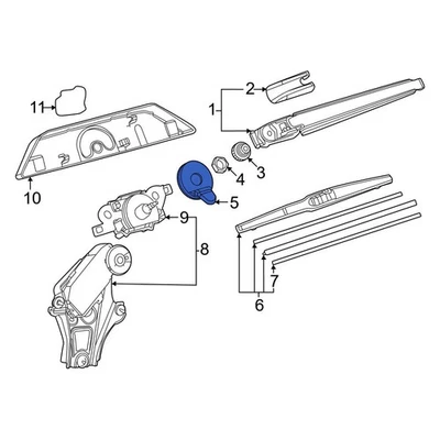 For Toyota Highlander 2008-2019 Toyota 851330E020 Wiper Arm Nut Foto 1 de 3
