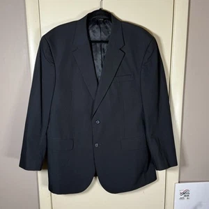 Jos A Bank Blazer Mens 44R Black 2 Button Sports Coat Suit Jacket Modern Career  - Picture 1 of 6