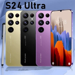 Smartphone 6,8" sbloccato S24 Ultra Android 3G 4G Dual Sim telefono cellulare 128 GB - Foto 1 di 12