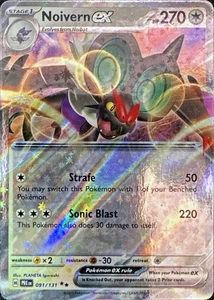 Pokemon TCG Noivern ex 091/131 SV: Prismatic Evolutions Double Rare - Picture 1 of 1