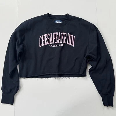 Синий 84 укороченный пуловер толстовка Chesapeake City MD - Изображение 1 из 4