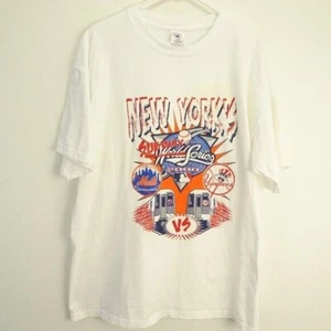 Delta Vintage 2000 Subway Series Men's T-Shirt Yankees VS Mets XL - Picture 1 of 6