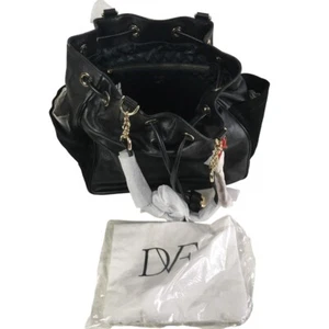 DIANE von FURSTENBERG Sydney Cinch Tote Leder Wildleder schwarz H2257050U13 UVP 475 $ - Bild 1 von 19