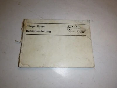 Rangerover Clasic Bedienungsanleitung deutsch komplett aber defekt(art.2469M) - Bild 1 von 3