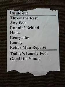 Setlist vintage Tracy Lawrence concerto musica country anni '90 - Foto 1 di 1