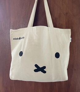Miffy X Misdo Canvas Shoulder Shopping Bag 42x28x13cm New From Japan - Picture 1 of 6