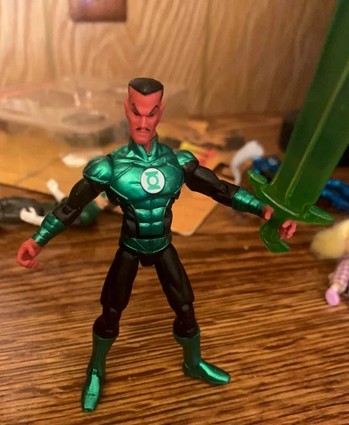 DC Collectibles SDCC NYCC  SINESTRO 3.75” Figure Green Lantern 2013 Loose Marvel Cover