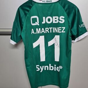 MatchWornShirt Adrian Alonso Martinez Batista Lommel SK incl. Autograph and COA