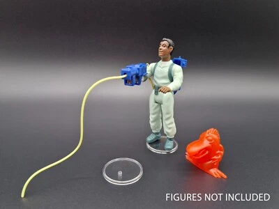 ACTION PLASTICS Echte Ghostbusters Vintage & Classic - große weiße Figur Display Ständer 1,5" NEU