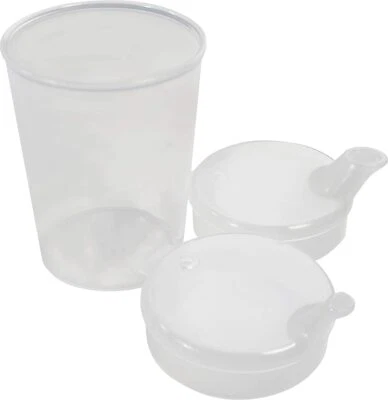 Medi-Inn Schnabelbecher 250 ml transparent | Set: 1 Unterteil + 2 Oberteile - Bild 1 von 4