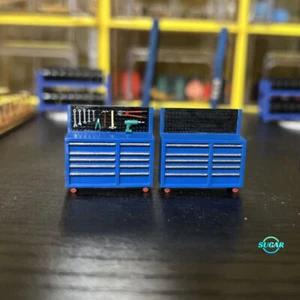 Diorama 1:64 Tool Truck Model Garage Repair Workshops Scene Display Props Models - Picture 1 of 22