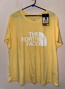 Neu THE NORTH FACE T-Shirt mit Logo Baumwolle S/S 3X Pale Banana - Bild 1 von 5