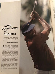 1975 Sports Illustrated Lee ELDER The FIRST BLACK GOLFER in THE MASTERS Augusta - Picture 1 of 2