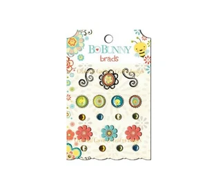 Bo Bunny - Hello Sunshine - Deko Brads Neu in Verpackung, 18 Brads - Bild 1 von 1