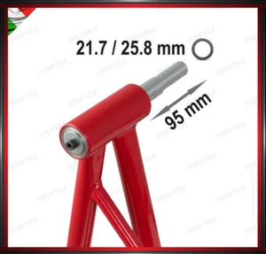 ADATTATORE PERNO CAVALLETTO MOTO MONOBRACCIO DA 21.7 25.8 MM DUCATI - Picture 1 of 1
