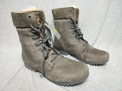 Caterpillar Alexi Women's Lace-up Boots Elephant Gray Faux Fur Lined Size 11 M - Image 1 of 4