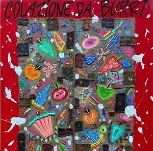 Colazione da Burri Bruno Donzelli Quadro Dipinto Olio su Tela + Cornice 100x100 - Bild 1 von 1