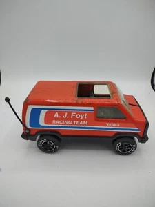 Vintage TONKA A J FOYT RACING TEAM VAN 9” Long Made In USA - Picture 1 of 7