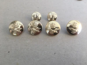 RAF NO 2 Dress Kings Crown Staybrite Tunic Button Set - Picture 1 of 4