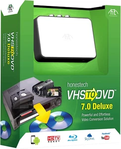 VHS to DVD 7.0 Deluxe with USB Cable, RCA AV Cable - Convert old VHS to DVD - Picture 1 of 3