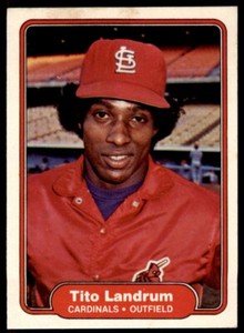 1982 Fleer Tito Landrum . St. Louis Cardinals #118