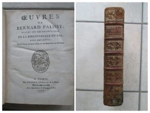 Bernard PALISSY : OEUVRES 1777 (émaux, terres, pierres, alchimie, glaces) Cuvier - Imagen 1 de 24