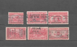 CALIFORNIA Precancels: Group of 1920's Commemoratives - Picture 1 of 1