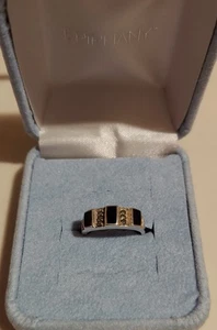 Vintage Judith Jack Sterlingsilber Onyx Markasiten Ring Größe 5 kostenlose Geschenkbox - Bild 1 von 6