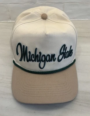Michigan State Spartans '47 Overhand Hitch Two-Toned Snapback Hat - Cream/Green - Image 1 of 4