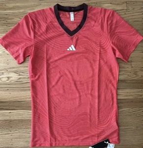 New! Adidas Climachill+ Mesh Pro Tennis Shirt Sz.Small Mens Top Lucid Red JD8633 - Picture 1 of 2