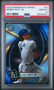 Bobby Witt Jr. 2022 Bowman Platinum #51 PSA 10, envío gratuito - Imagen 1 de 2