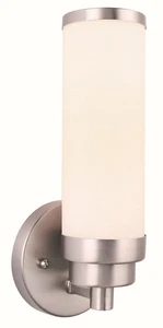 Forte Lighting 55007-01 Morgan 5"W LED Wall Sconce - Nickel - Picture 1 of 1