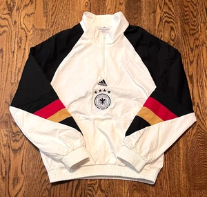 Deutscher Fussball Bund Jacket Adidas Small German Soccer Embroidered Football - Picture 1 of 4