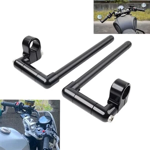 36MM Cafe Racer Bars 7/8'' Motor Universal Clip-On Handlebar Fork Tube - Picture 1 of 11