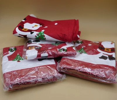 4 Pcs Christmas Chair Back Covers Xmas Holiday Chair Covers for Dining Room Kitc - Image 1 of 4