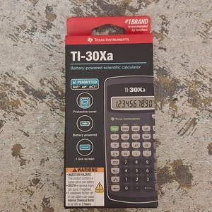 Texas Instruments TI-30Xa Scientific Calculator w/ Cover 1-Line Battery Powered - Picture 1 of 6
