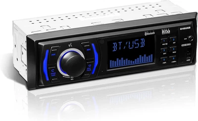 616UAB Car Stereo with Bluetooth - Single DIN, MP3, USB, Aux-In, AM/FM, No CD DV - Image 1 of 4
