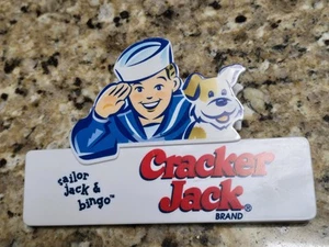 Vintage Cracker Jack Bag Clip Chips Pretzels Snacks ~ Sailor Jack & Bingo~ Rare - Picture 1 of 2
