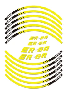"Pegatinas de rueda para Kawasaki ER6n ER-6n cinta de llanta calcomanías de motocicleta gráficos 17" - Imagen 1 de 7