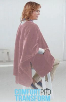 Homedics HCM Kabellose Power Heizdecke Wärmedecke Poncho Vibration Massagegerät