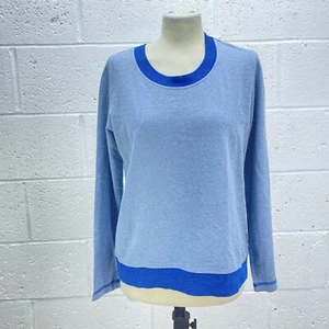 HANES BLUE JUMPER VINTAGE LIGHTWEIGHT SLEEPWEAR SOFT UK L - Picture 1 of 6